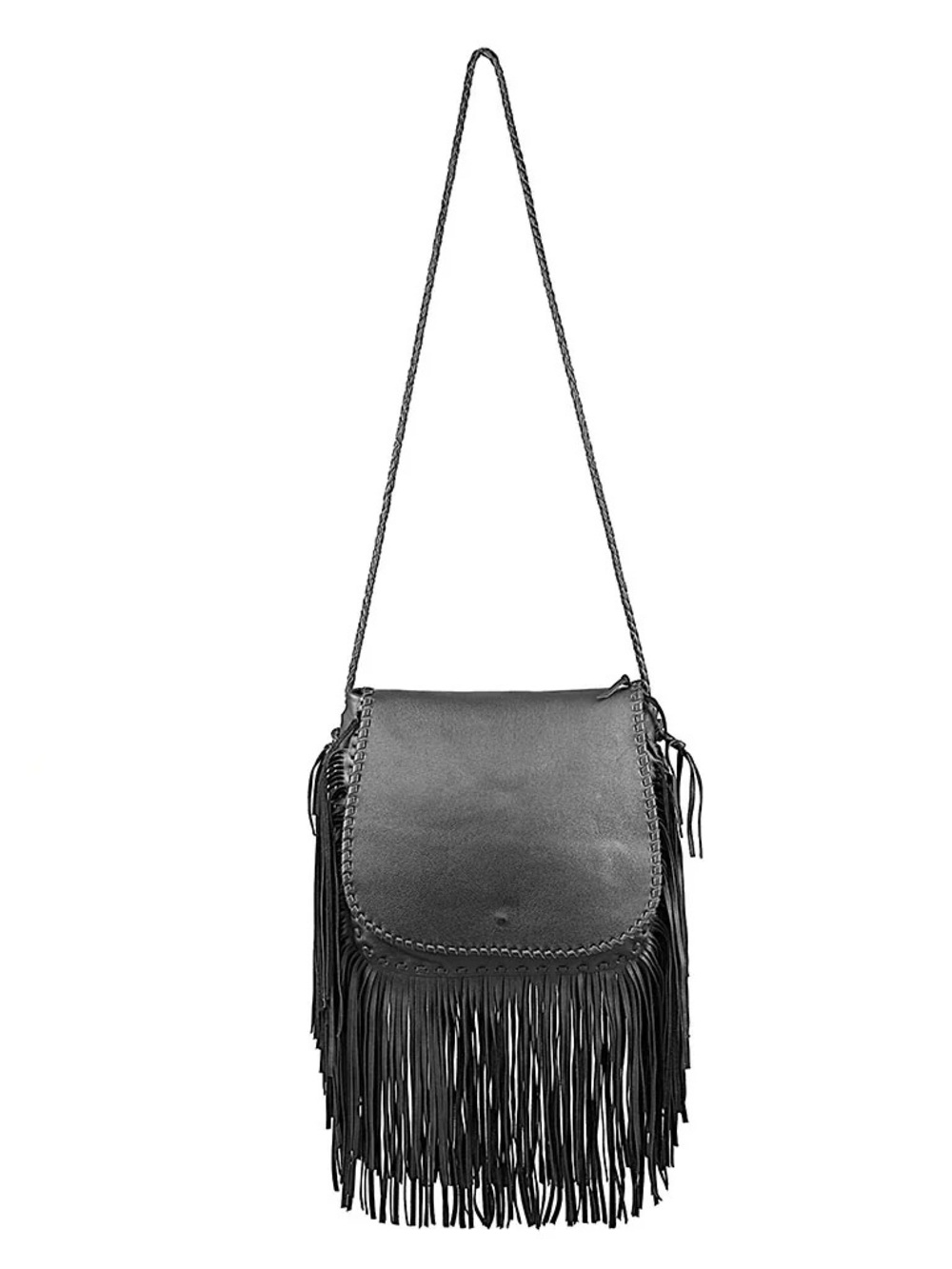 Jennifer Haley “Bohemian” Fringe Bag Black NEW